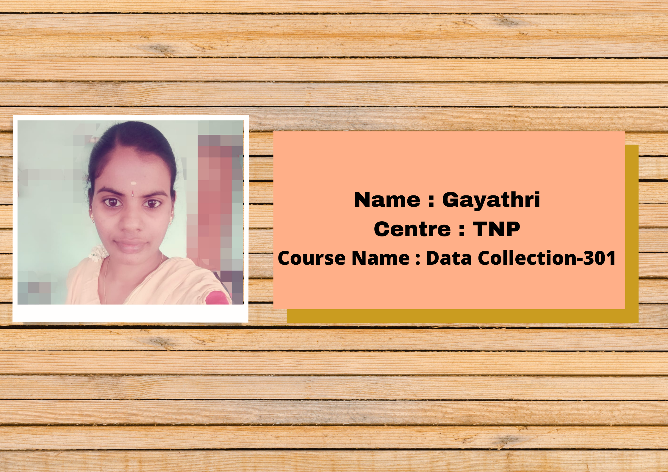 Data collection 301 - Gayathri