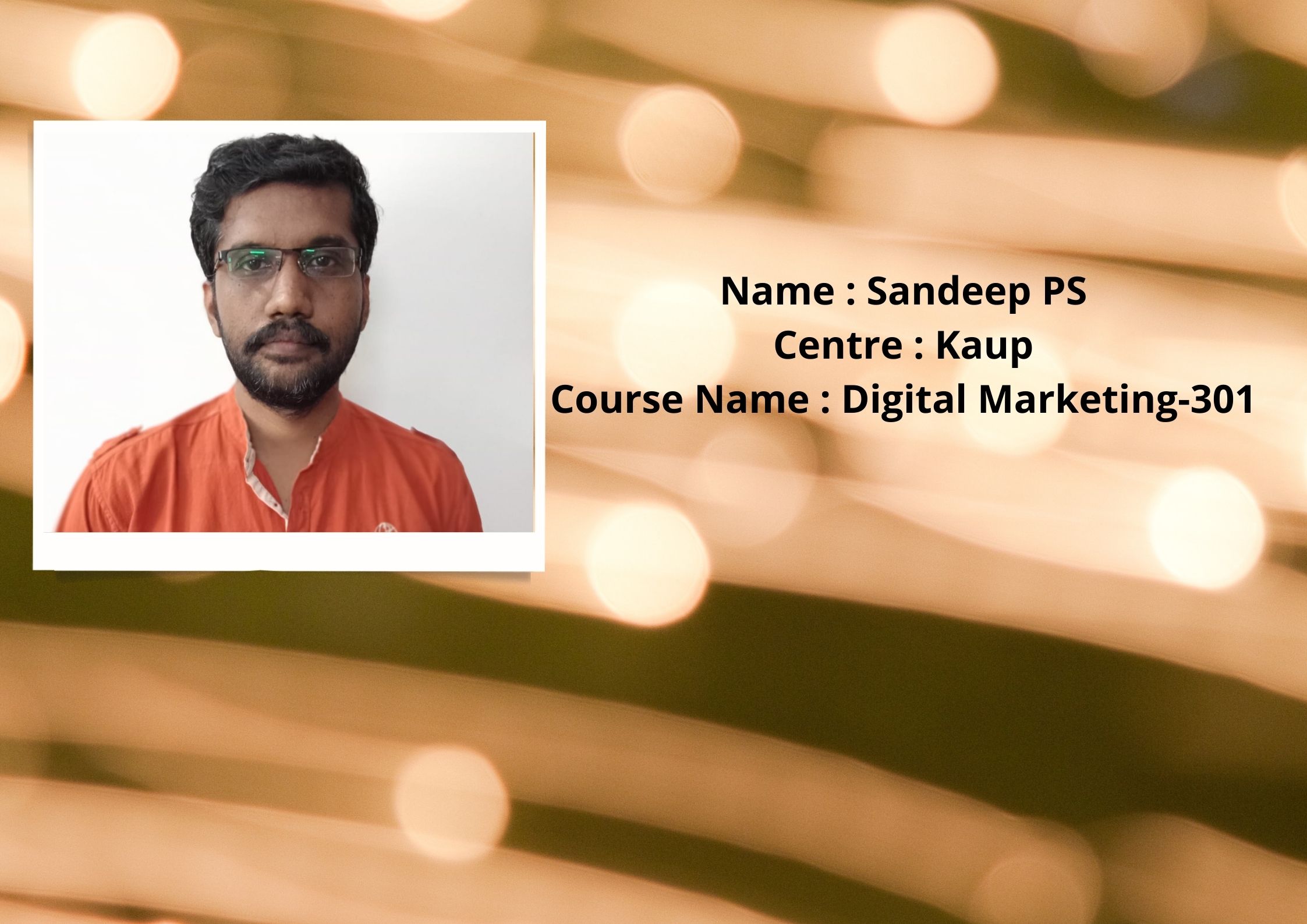 Fundamentals of Digital Marketing-301 - Sandeep PS