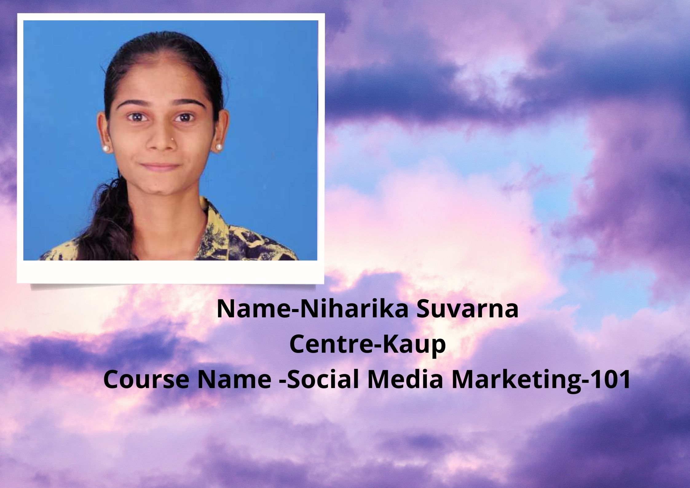 Social Media Marketing-101 - Niharika Suvarna