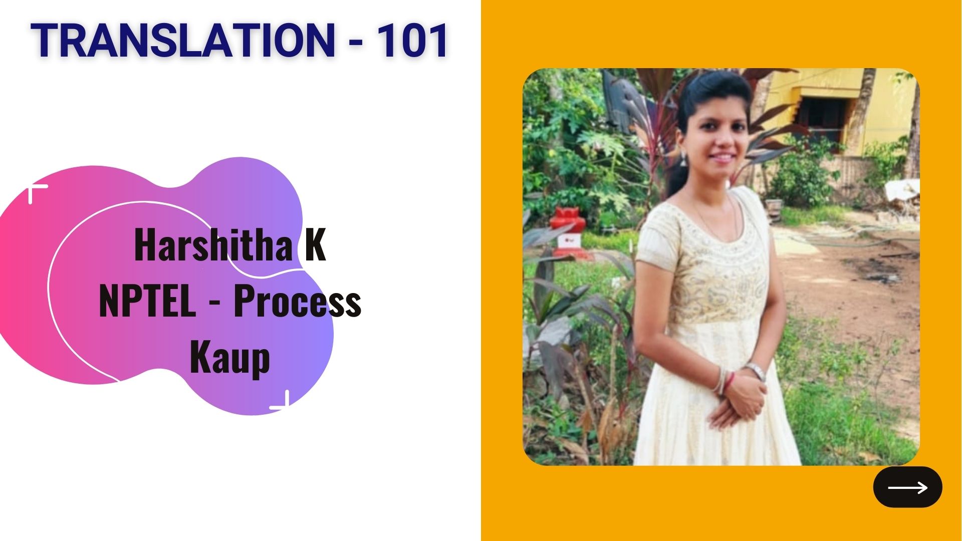 Translation 101 - Harshitha K