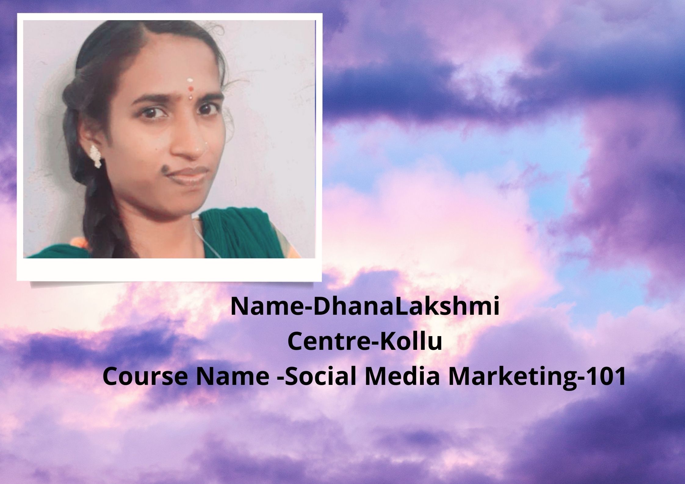 Social Media Marketing 101- DhanaLakshmi