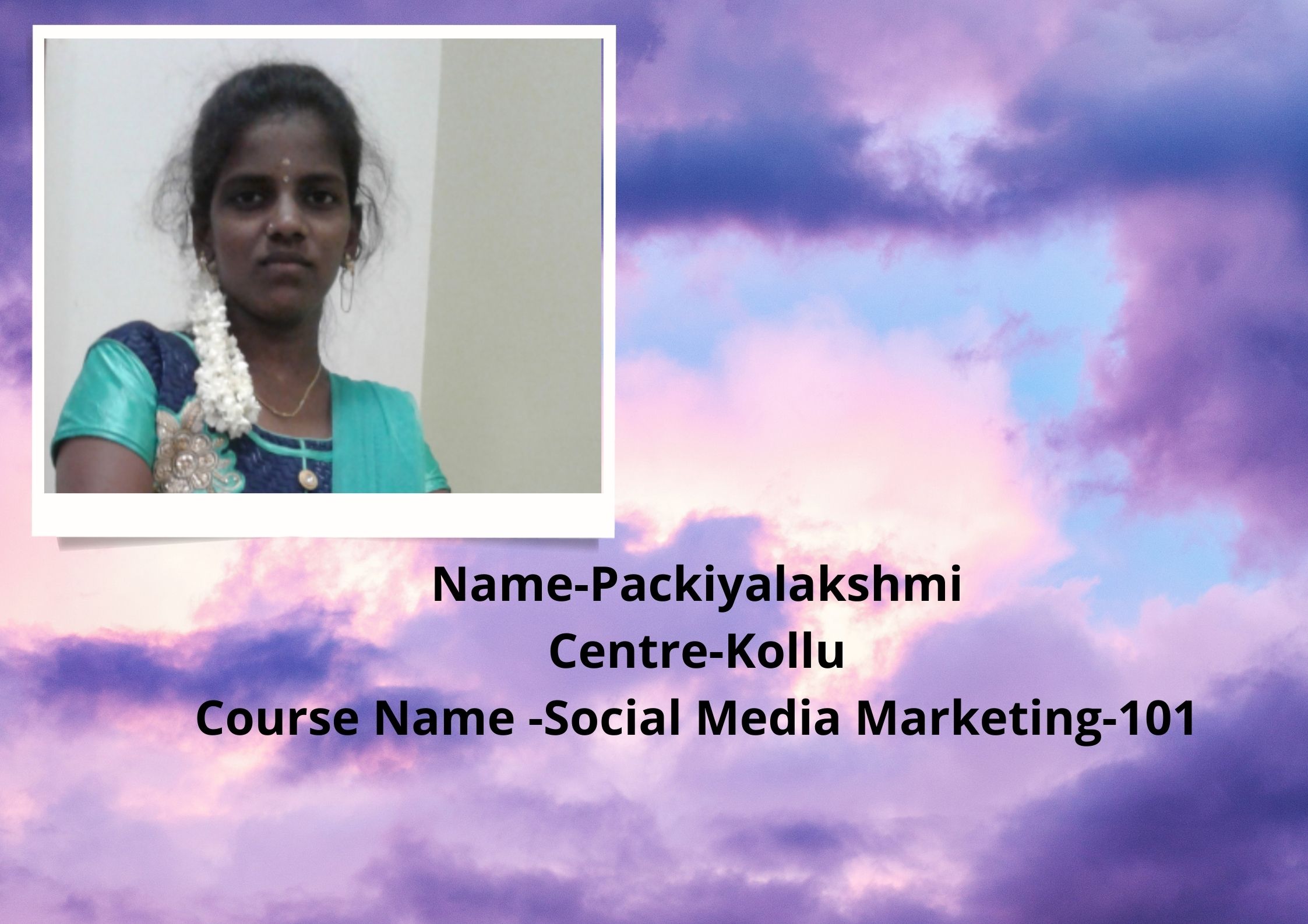 Social Media Marketing 101-Packiyalakshmi