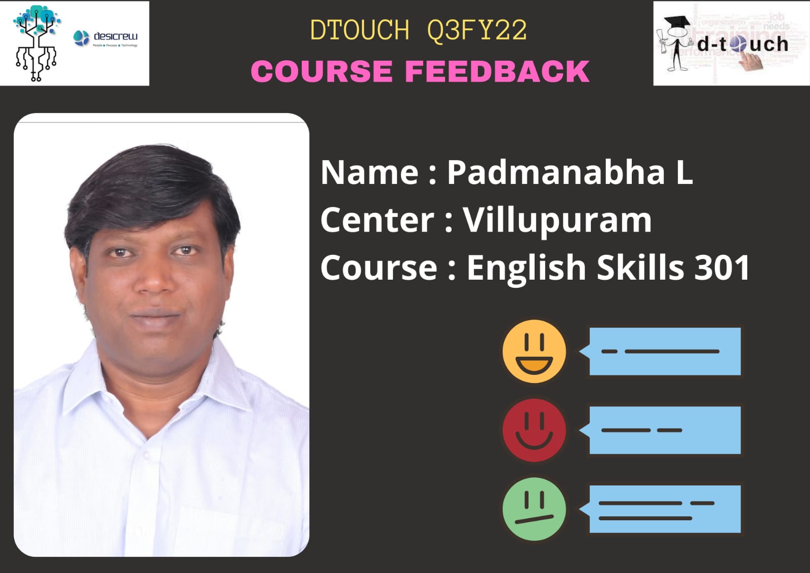 English Skills 301 - Padmanabha L