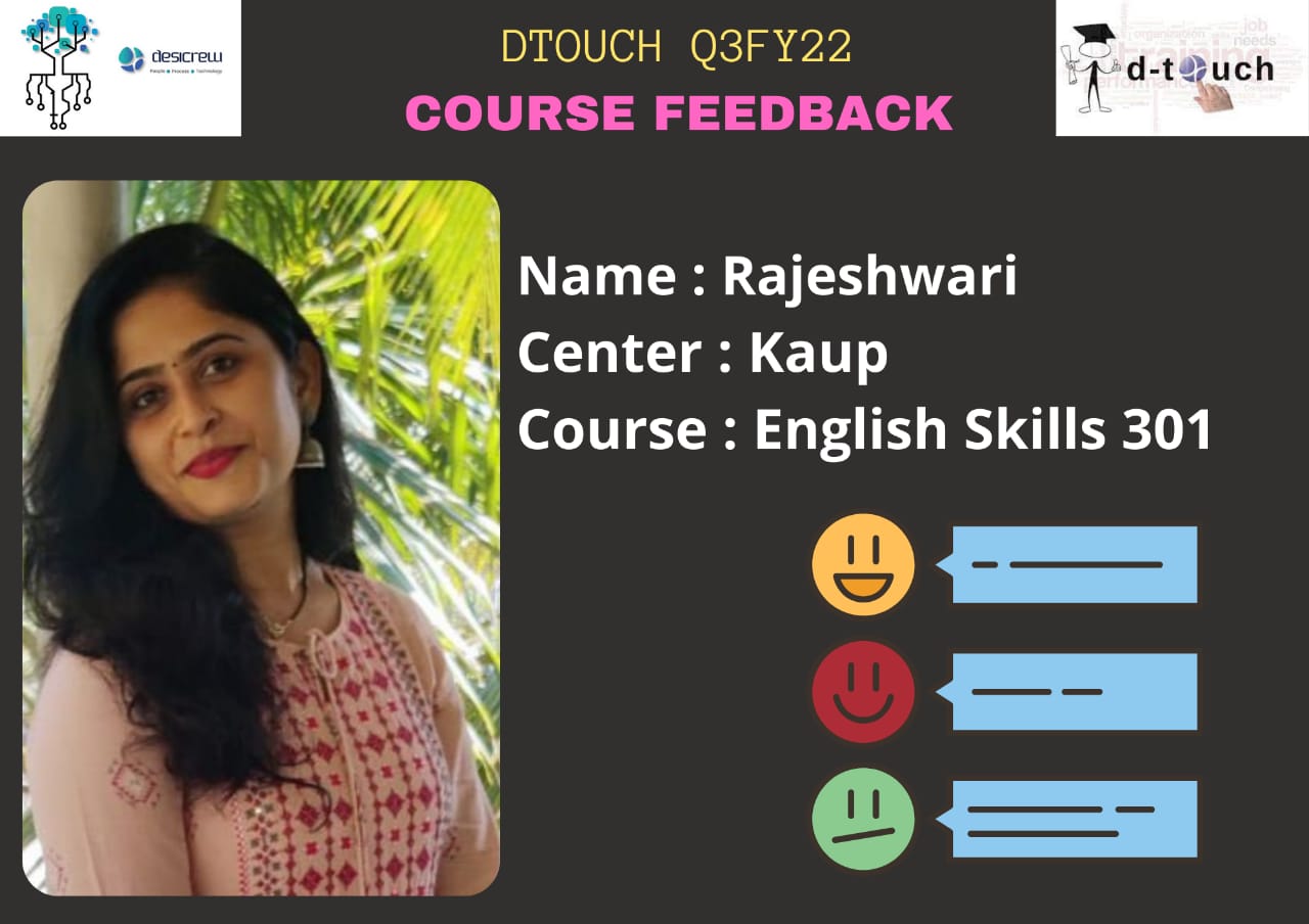 English Skills 301 - Rajeshwari