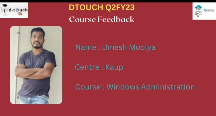 Umesh Moolya- Kaup-Windows Administration