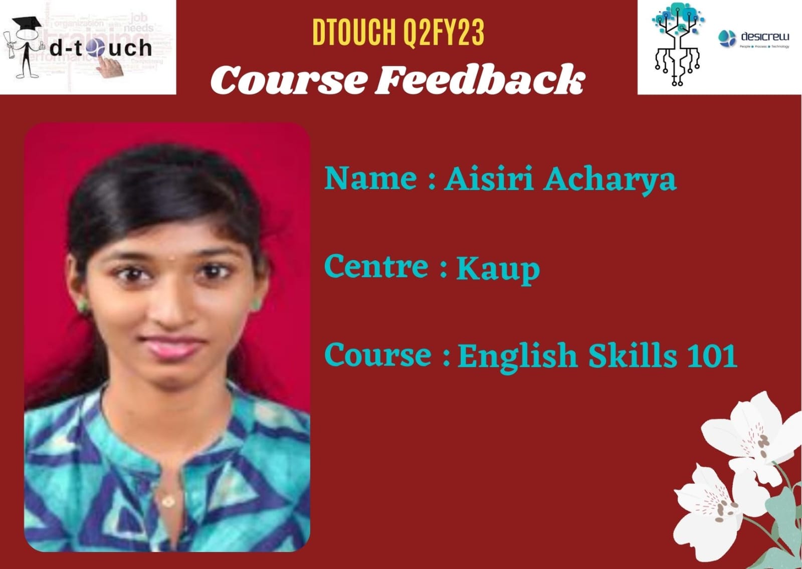 Aisiri Acharya - DK1439 - Kaup - English Skills 101